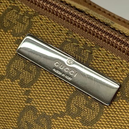  GUCCI グッチ GGキャンバス アクセサリーポーチ 07198 カーキ