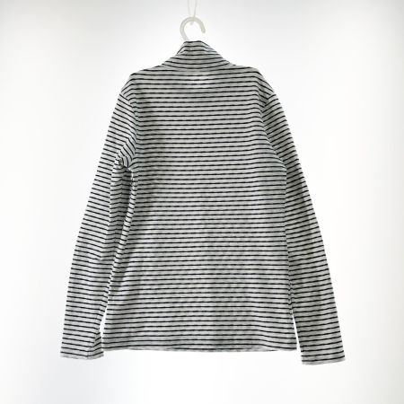  adabat アダバット ゴルフウエア レディースレディース ハイネック ボーダー 長袖カットソー サイズ36 ホワイト