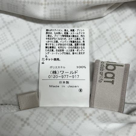  adabat アダバット ゴルフウエア レディース ダイヤ柄 長袖モックネックプルオーバー サイズ36 ホワイト