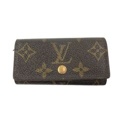 〇〇 LOUIS VUITTON ルイヴィトン モノグラム ミュルティクレ4 4連キーケース M69517 ブラウン ジャンク品 現状渡し Dランク