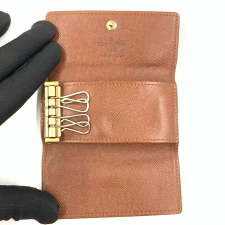  LOUIS VUITTON ルイヴィトン モノグラム ミュルティクレ4 4連キーケース M69517 ブラウン ジャンク品 現状渡し