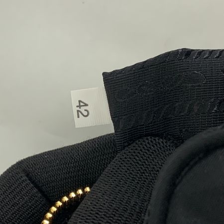  PRADA プラダ  刺繍 ナイロン 化粧ポーチ ポーチ ブラック