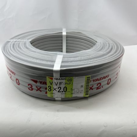   YAZAKI 電材 VVFケーブル 3芯 3× 2.0 PbF 100m 未開封品