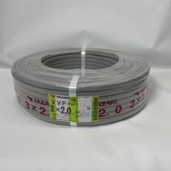 〇〇 YAZAKI 電材 VVFケーブル PbF 未開封品 2024年5月製造 3芯 2.0mm×100m Nランク