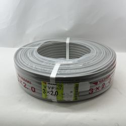 〇〇 YAZAKI YAZAKI 電材 VVFケーブル 3芯 3× 2.0 PbF 100m 未開封品 Sランク