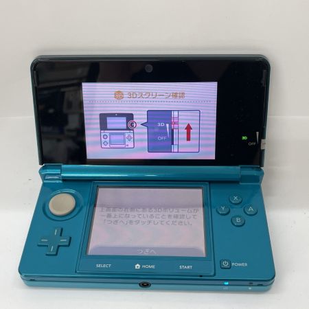  Nintendo ニンテンドウ 3DS 本体 タッチペン+充電器 動作確認済み CTR-001 ターコイズ