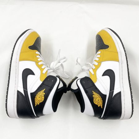  NIKE ナイキ メンズ スニーカー Air Jordan 1 Mid "Yellow Ochre" サイズ25cm DQ8426-701 イエロー×ホワイト