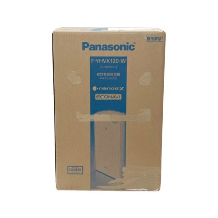  Panasonic パナソニック ハイブリッド方式 衣類乾燥除湿機 2022年製 F-YHVX120 クリスタルホワイト