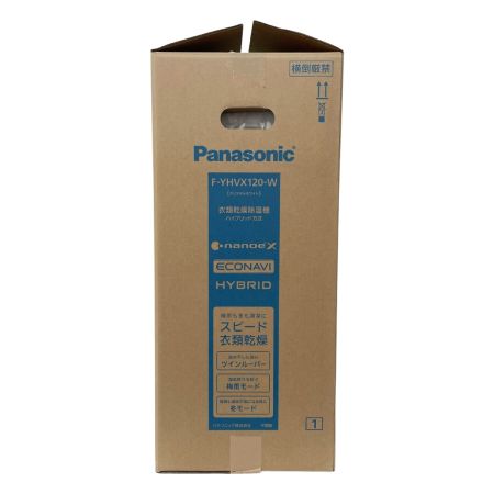  Panasonic パナソニック ハイブリッド方式 衣類乾燥除湿機 2022年製 F-YHVX120 クリスタルホワイト