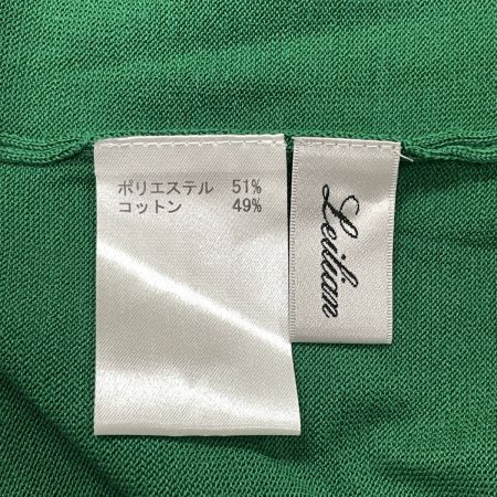  Leilian レリアン レディース カーディガン サイズ13+ グリーン