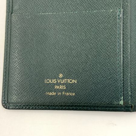  LOUIS VUITTON ルイヴィトン タイガ ポルト バルール カルト クレディ 長札入れ  M30394 グリーン 現状渡し 