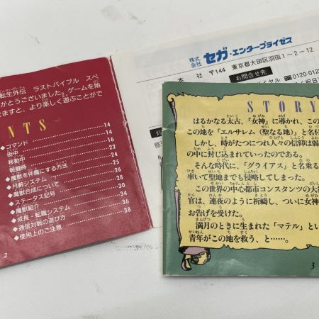  SEGA セガ GAMEGEAR ゲームギア ソフト 伝説の王国 ラストバイブルスペシャル 等