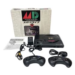 〇〇 SEGA セガ メガドライブ 本体 動作確認済み コントローラー2個付き HAA-2510 Bランク