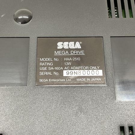  SEGA セガ メガドライブ 本体 動作確認済み コントローラー2個付き HAA-2510