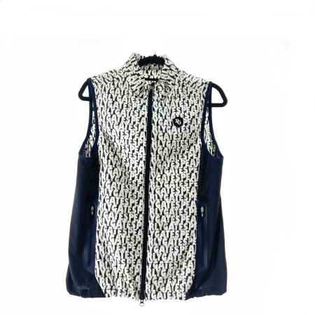  PEARLY GATES パーリーゲイツ レディース ベスト ロゴ サイズ4 053-9158203 ネイビー