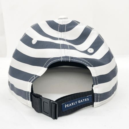  PEARLY GATES パーリーゲイツ キャップ ボーダー 053-0187509 ネイビー