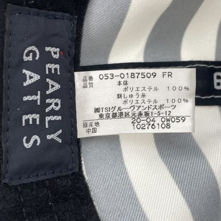  PEARLY GATES パーリーゲイツ キャップ ボーダー 053-0187509 ネイビー