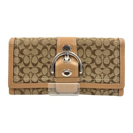  COACH コーチ シグネチャー 二つ折り 長財布 ブラウン