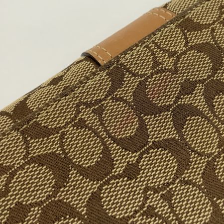  COACH コーチ シグネチャー 二つ折り 長財布 ブラウン