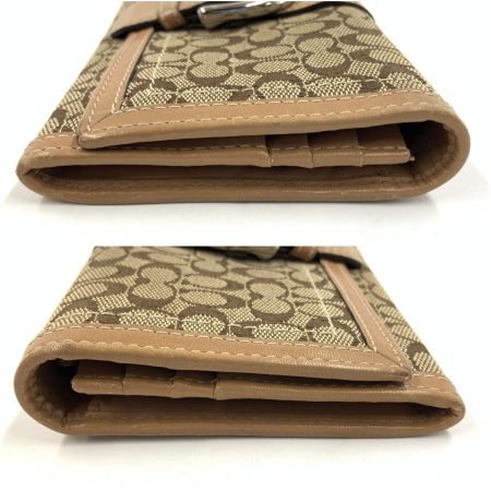 COACH コーチ シグネチャー 二つ折り 長財布 ブラウン