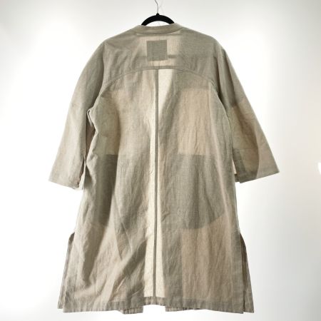  Leilian レリアン レディース ジャケット 裏地ストライプ ボタン無し サイズ13+ アイボリー