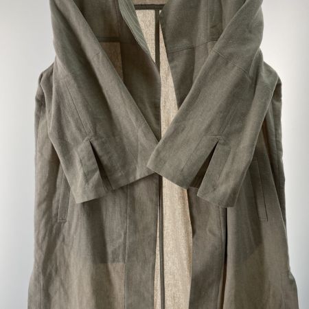  Leilian レリアン レディース ジャケット 裏地ストライプ ボタン無し サイズ13+ アイボリー