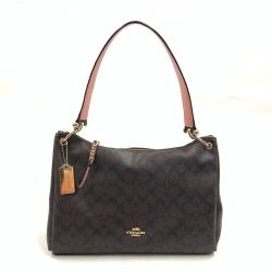 〇〇 COACH コーチ 2WAY ショルダーバッグ ハンドバッグ F28967 ブラウン Bランク