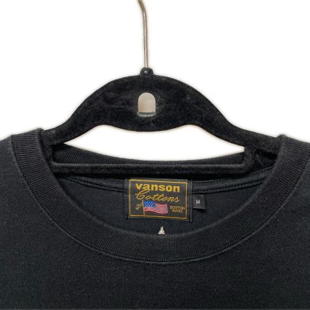  VANSON バンソン メンズ Tシャツ SIZE M ブラック