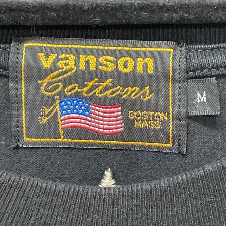  VANSON バンソン メンズ Tシャツ SIZE M ブラック