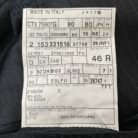  GUCCI グッチ メンズ 2Bスーツ セットアップ ストライプ  ブラック