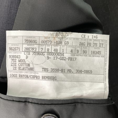  GUCCI グッチ メンズ 3Bスーツ  グレー