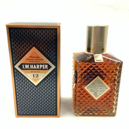  I.W.HARPER アイダブリューハーパー 12年 750ml 43% ストレート バーボン ウィスキー 未開栓