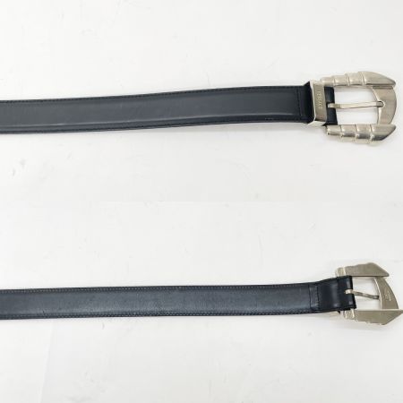  VERSACE ベルサーチ  ベルト ブラック×シルバー