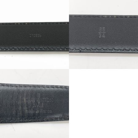  LOUIS VUITTON ルイヴィトン サンチュールクラシックエピ ベルト M6833Q ブラック×ゴールド