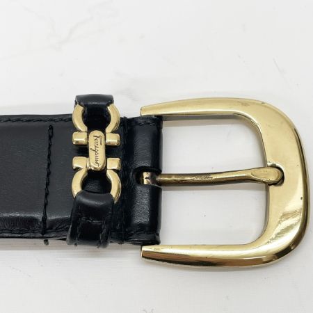  Salvatore Ferragamo サルヴァトーレフェラガモ ダブルガンチーニ ベルト ブラック×ゴールド