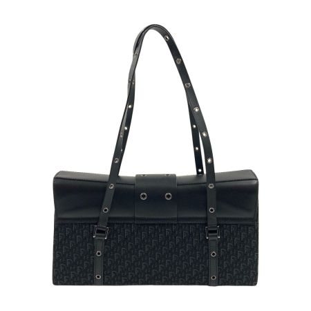  Christian Dior クリスチャンディオール トロッター ストリートシック ショルダーバッグ ブラック