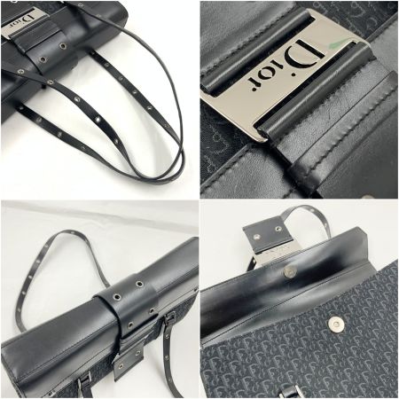  Christian Dior クリスチャンディオール トロッター ストリートシック ショルダーバッグ ブラック