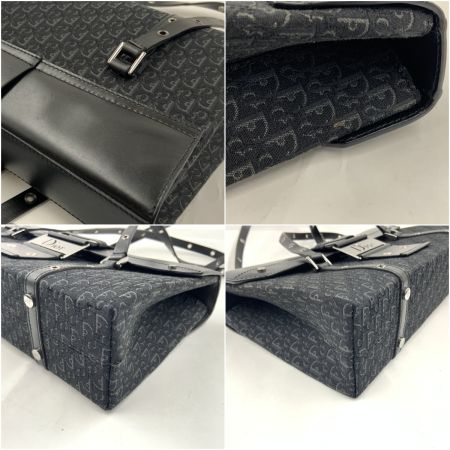  Christian Dior クリスチャンディオール トロッター ストリートシック ショルダーバッグ ブラック