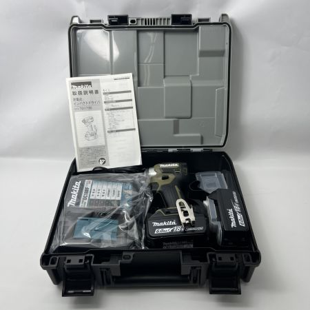  MAKITA マキタ インパクトドライバ 18v 充電器・充電池2個・ケース付 TD173DRGXO オリーブ