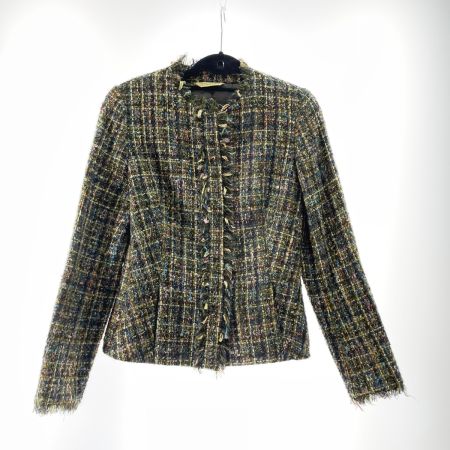  Paul Stuart ポールスチュアート レディース ジャケット サイズ7 グリーン