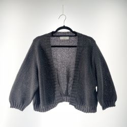 〇〇 Leilian レリアン レディース カーディガン サイズ11 グレー Bランク