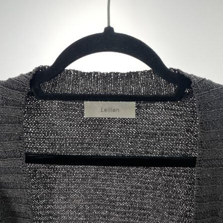  Leilian レリアン レディース カーディガン サイズ11 グレー