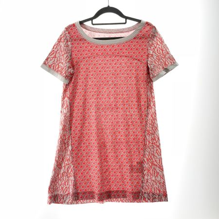  HIROKO BIS ヒロコ ビス レディース  チュニック サイズ9 レッド×グレー