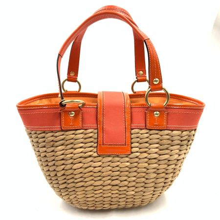  COACH コーチ ターンロック カゴバッグ トートバッグ 10728 オレンジ