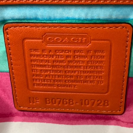  COACH コーチ ターンロック カゴバッグ トートバッグ 10728 オレンジ