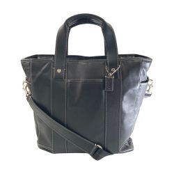 〇〇 COACH コーチ トートバッグ ラージ 2way バッグ レザー F70102 ブラック Bランク