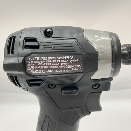  MAKITA マキタ 充電式インパクトドライバ 18v 6.0Ah TD173DRGXB ブラック 未使用品