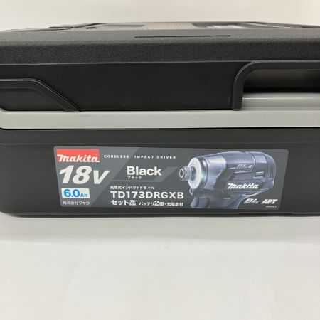  MAKITA マキタ 充電式インパクトドライバ 18v 6.0Ah TD173DRGXB ブラック 未使用品