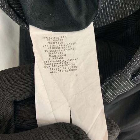  EMPORIO ARMANI エンポリオアルマーニ ストライプ柄 表記サイズ 54 スラックス ブラック