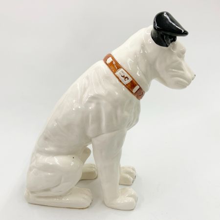 Victor ビクタ ビクター 犬 ニッパー 陶器 42cm ホワイト